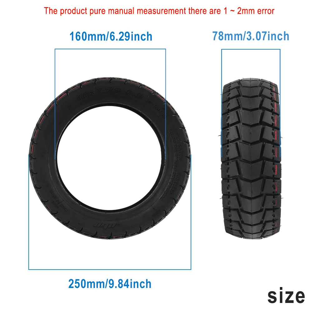 10x2.75-6.5 Schlauchloser Vakuumreifen für KuKirin G2 G3, Speedway 5, Dualtron 3 Elektroroller – Ersatzreifen und -radteile – Detail 40