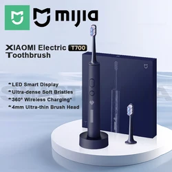 MIJIA T700 Sonic Electric Toothbrush,360° Wireless Charging,3 Modes,Ultrasonic Electric Toothbrushes With 2 Brush Heads