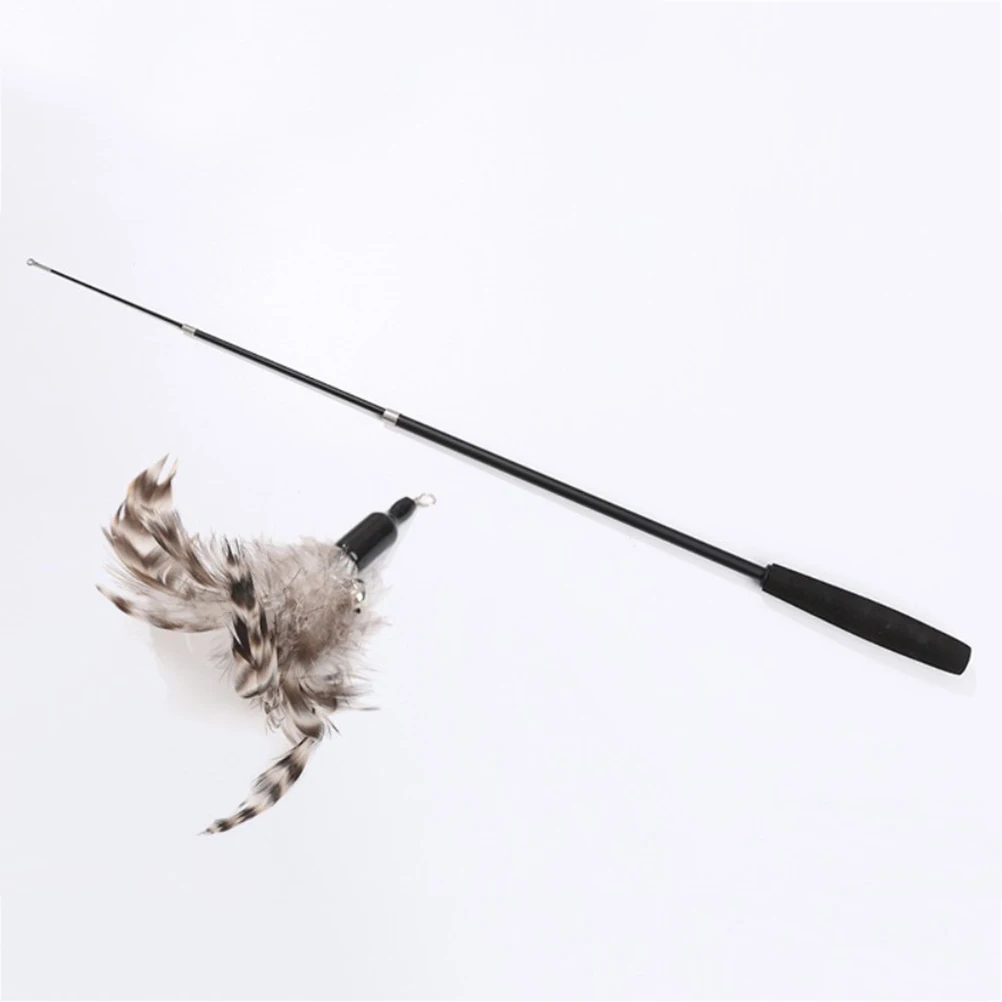 

6pcs 3 Sections Interactive Stick Teaser For Cats Play Training Healthy Active Gift Feeder Cat Rod Play Strengthen Bond