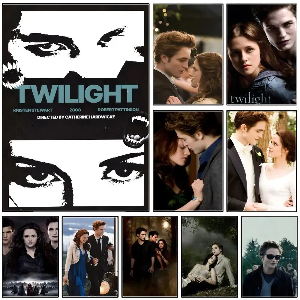Vampire Romance Fantasy T-Twilight Poster Self-adhesive Art Waterproof Paper Sticker Coffee House Bar Room Wall Decor