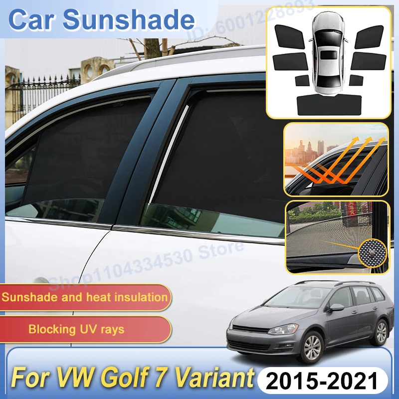 

Car Mesh Sunshade For Volkswagen VW Golf 7 Mk7 Variant Accessories 2015~2021 Sunscreens Window Windshield Sun Shade Visors Tools