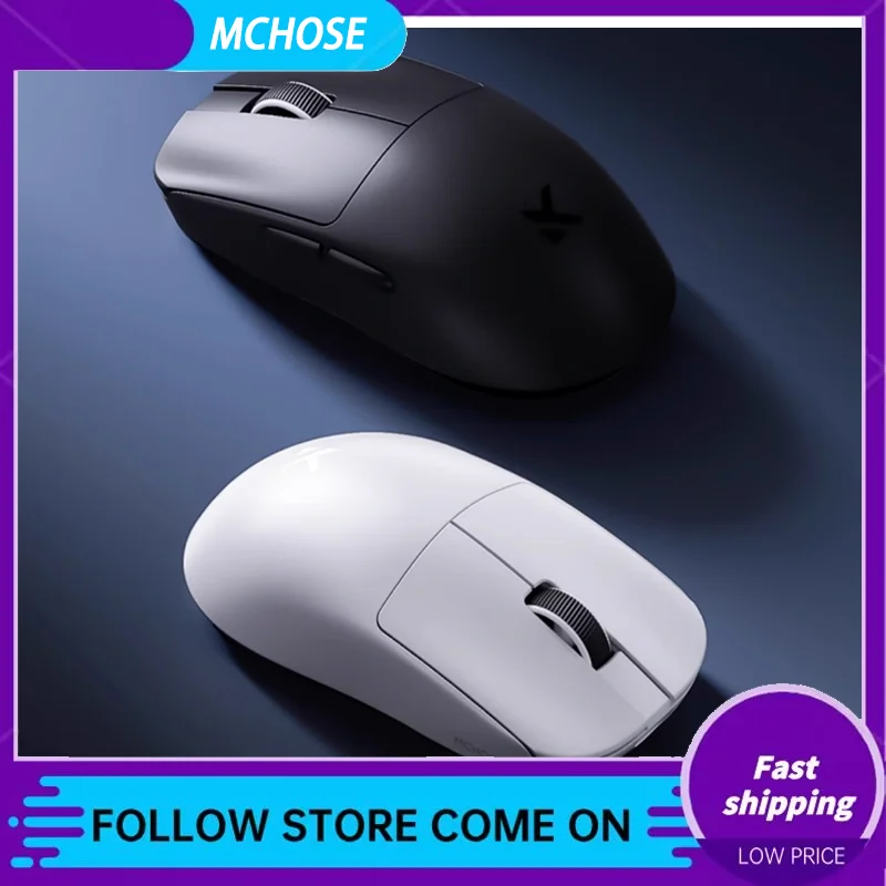 New Mchose L7 Mouse Esports Game 3mode Pro 2.4g Wireless/Bluetooth Paw3395 Lightweight Low Latency Computer Office Gift