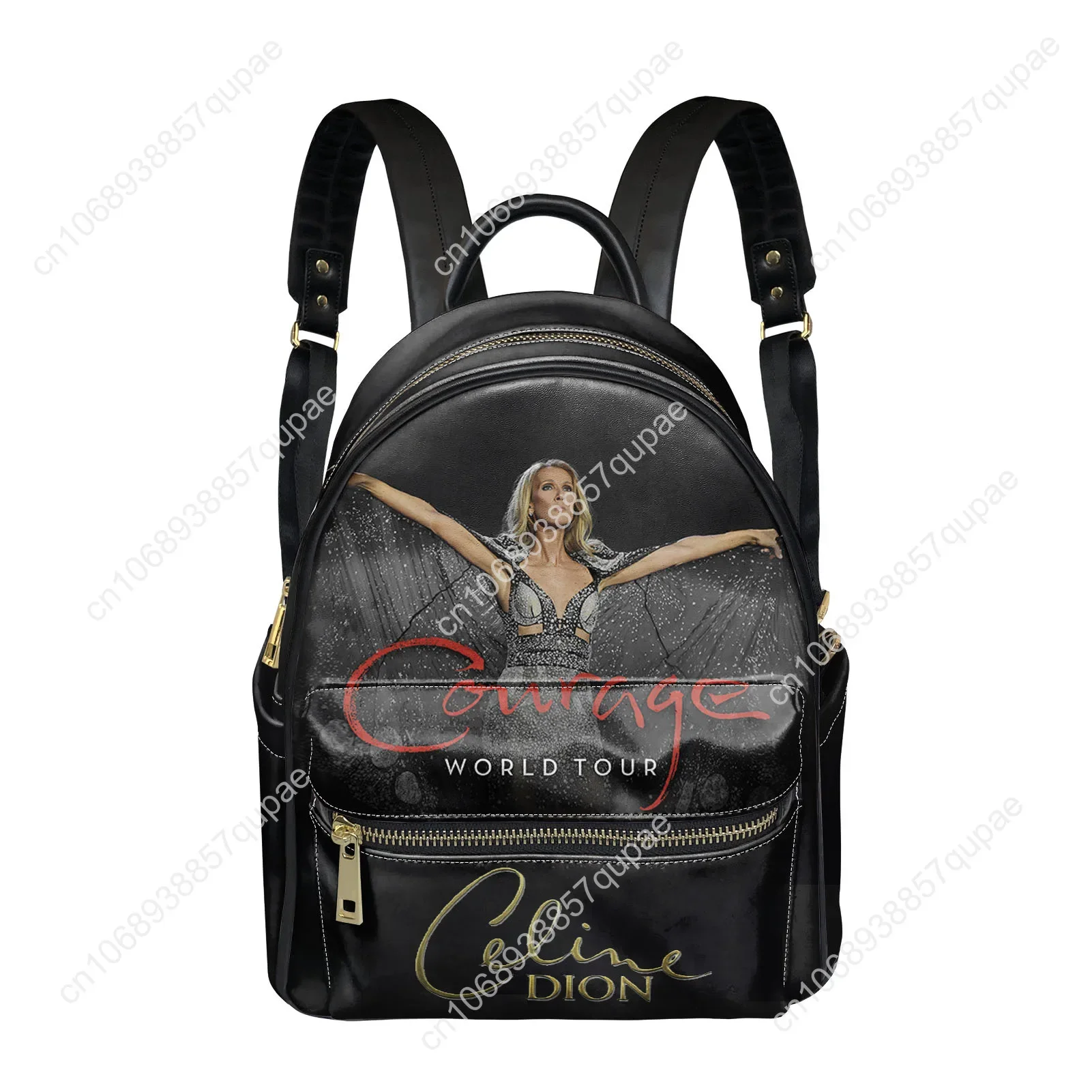 Celine Dion My Heart Will Go on Backpack Womens Men Personalized Double Shoulder Bag Business Travel Bookbag Rucksack Gift