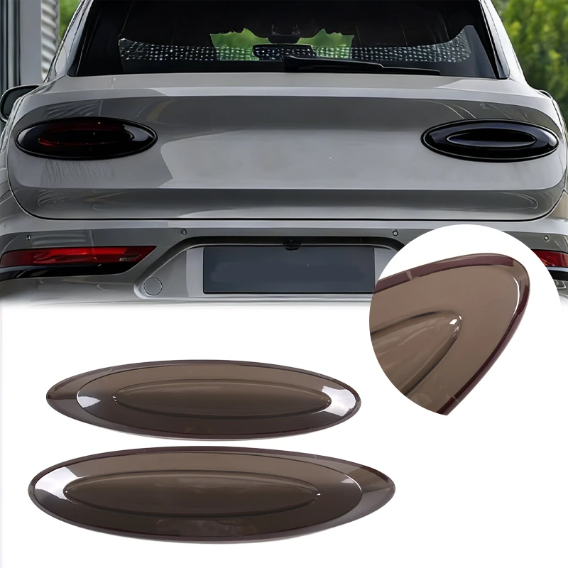 For 2021-2023 Bentley Bentayga ABS Transparent Gray Car Tail Light Protective Cover Sticker Car Exterior Accessories 2Pcs