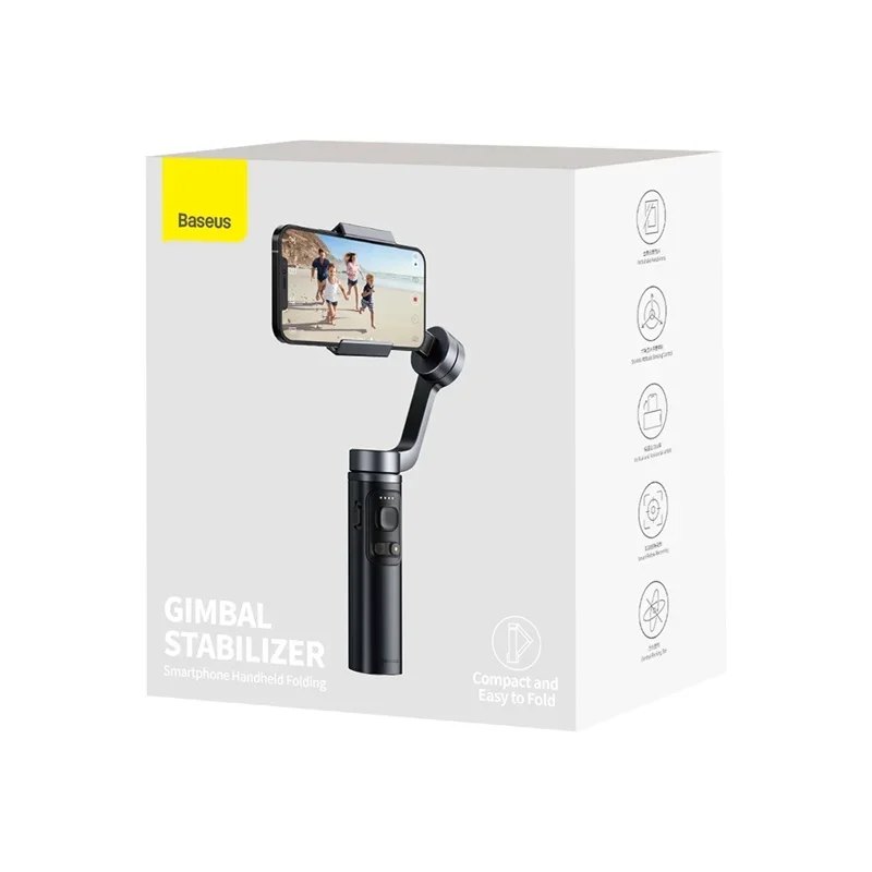 Wholesale 100% Original Baseus Stabilisateur Control Smartphone Handheld Folding Gimbal Stabilizer