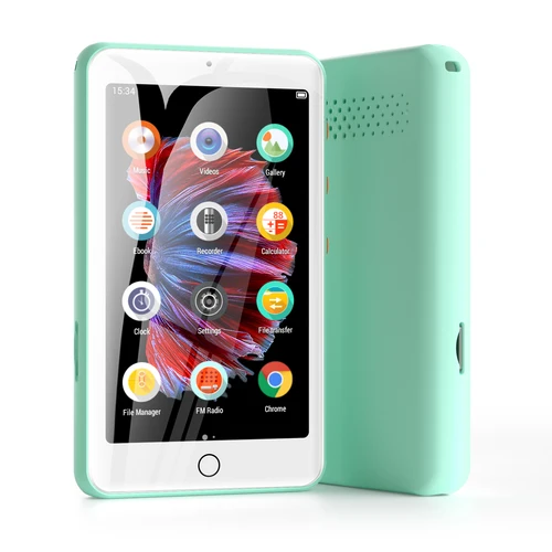 Reproductor de MP3 con altavoces bluetooth y wifi, reproductor de música con vídeo, radio FM, libros electrónicos, capacidad de hasta 512 GB