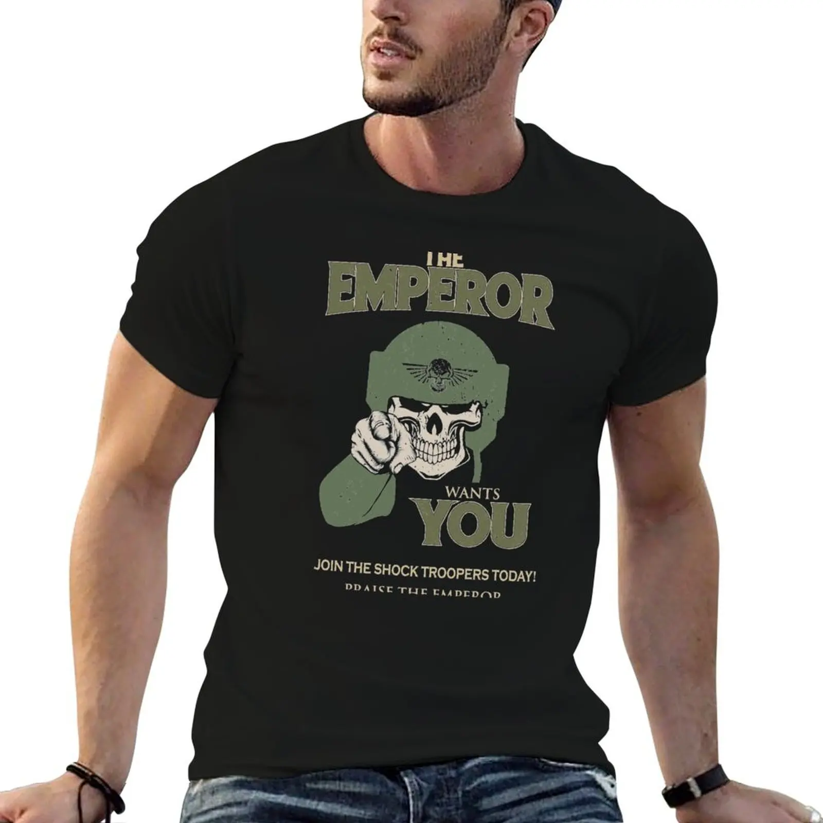 Cadia - Emperor wants you! T-Shirt Basic Simple Design Short Sleeve Shirt