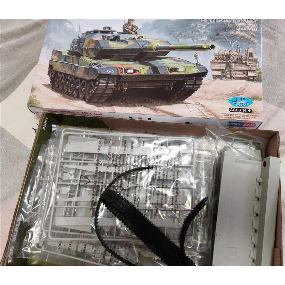 

Hobbyboss 82403 1:35 Scale German Leopard 2 A6EX Main Battle Tank Plastic Assembly Model Building Kit