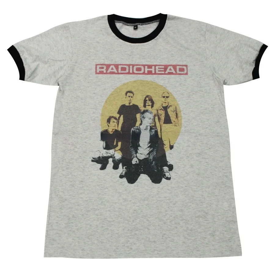 

RADIOHEAD Alternative Rock Band Creep Music Retro GV512 Men Ringer T-Shirt