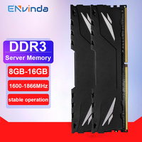 ENvinda DDR3  8GB 16GB 32GB Cooling Vest Server Memory REG ECC 1600 1866MHz PC3 RAM Support  X79 X58 LGA 2011 Motherboard PC3L