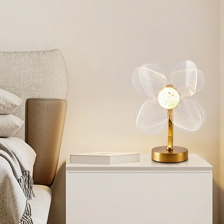 Luxury Minimalist Table Light Living Room Bedroom Bedside Home Interior Decorative Light USB Atmosphere Atmosphere floor lamp