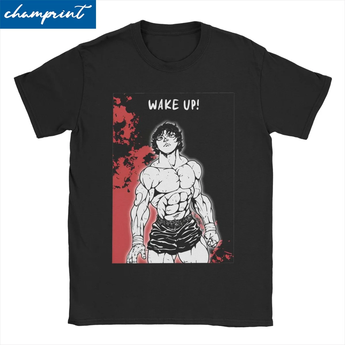 Uomo donna T-Shirt Baki The Grappler Anime Unique Cotton Tee Shirt manica corta arti estetiche marziali T Shirt abbigliamento Idea regalo