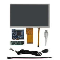 7 inç 1024*600 DIY LCD ekran ekran sayısallaştırıcı dokunmatik ekran sürücü kontrol panosu HDMI uyumlu ahududu Pi monitör kiti