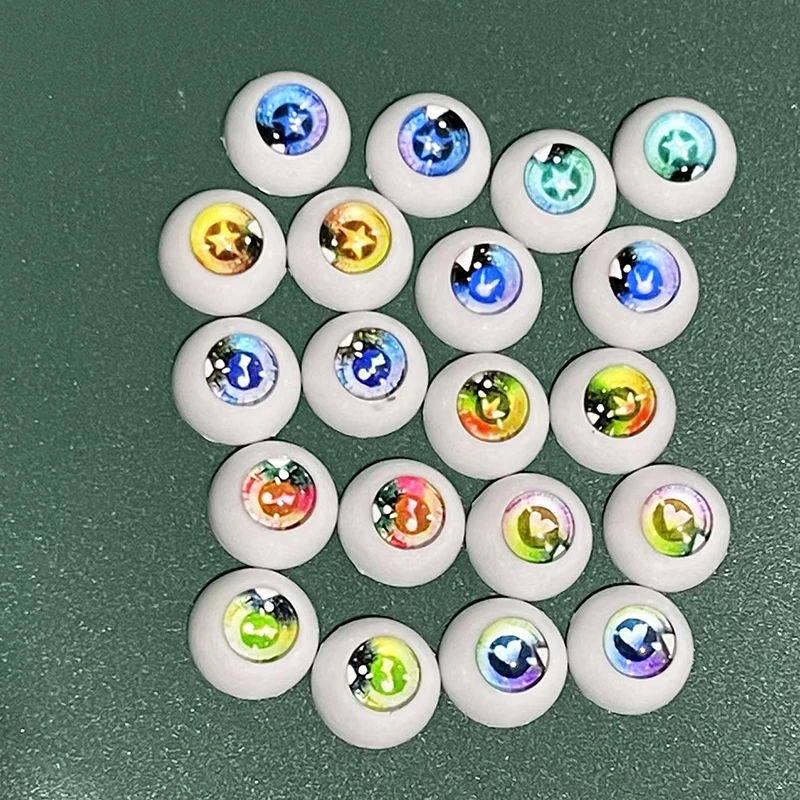 New 2 Pairs Eyeball 12mm/14mm Cartoon Eyeball DIY Toy Eye Plush Animal Eye Accessories Doll Eyeball 1/6 BJD Eyes