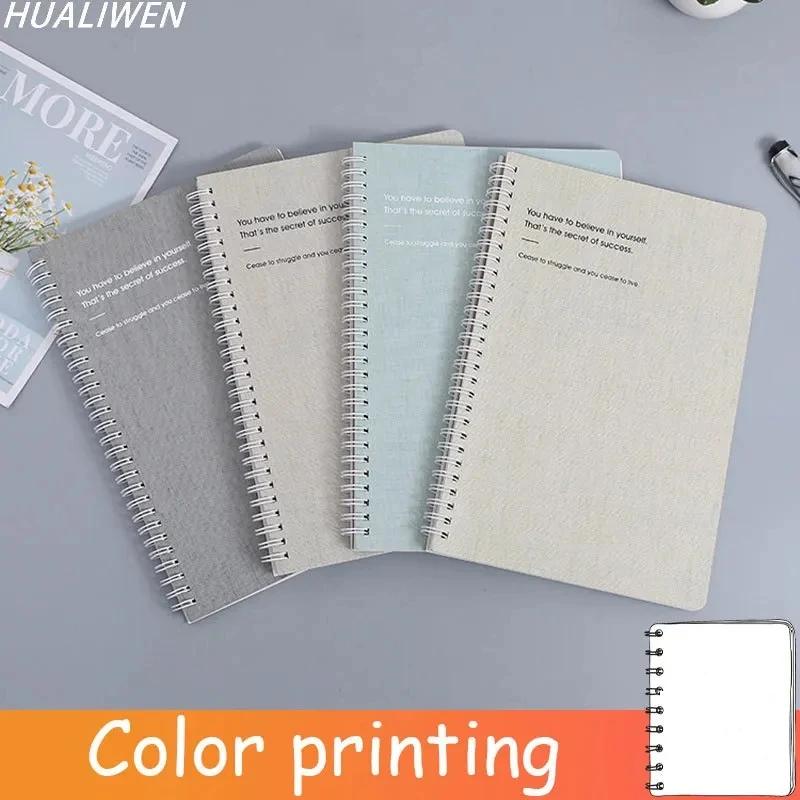 

A5/B5 Spiral Notebook Student Diary Notepad Line Inner Page 65 School Office Supplies Simple