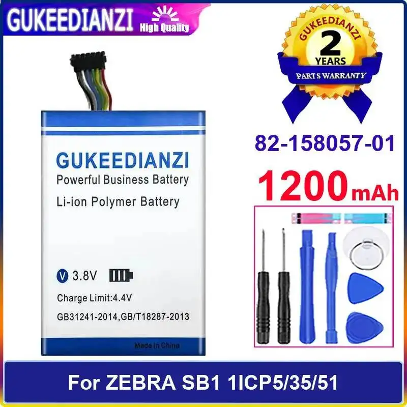 

Для Zebra SB1 1ICP5 35 51 1200 мАч коллекторная батарея надежная замена высокой емкости 82-158057-01