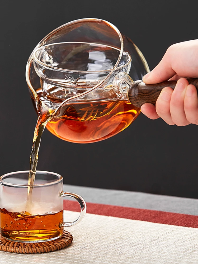 Electric Ceramic Stove Tea Brewing Pot Glass High Temperature Resistance Thickening Filtration Teapot Kung Fu Teaware Single Pot