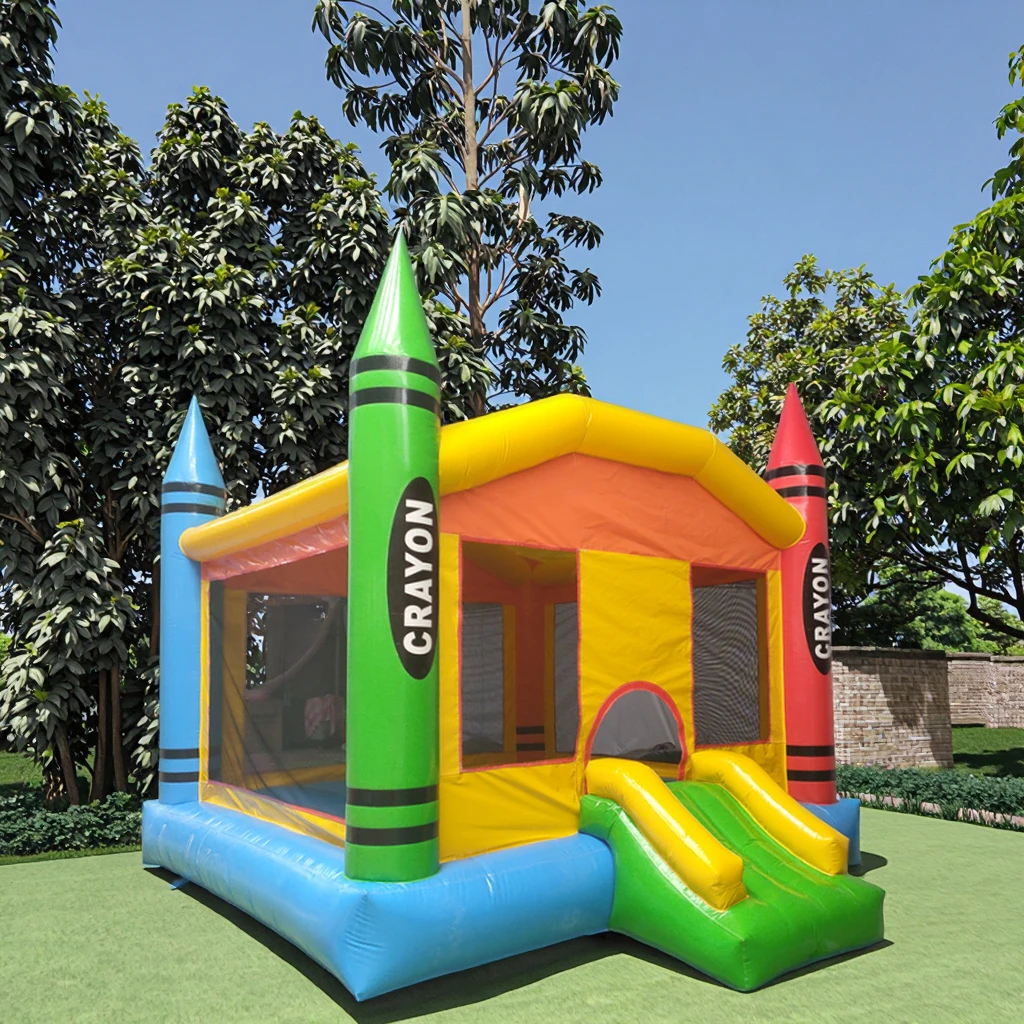 Best-Selling Eco-Friendly Home Use Inflatable Bouncy Castle with Slide 20-Person Capacity Easy Setup for Kids Outdoor Jumping