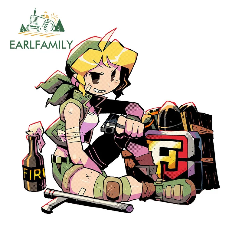 EARLFAMILY 13cm for Metal Slug Game Car Stickers Creative Cartoon Car Label Decals Trunk Bumper Decor Simple Vinyl Decoration