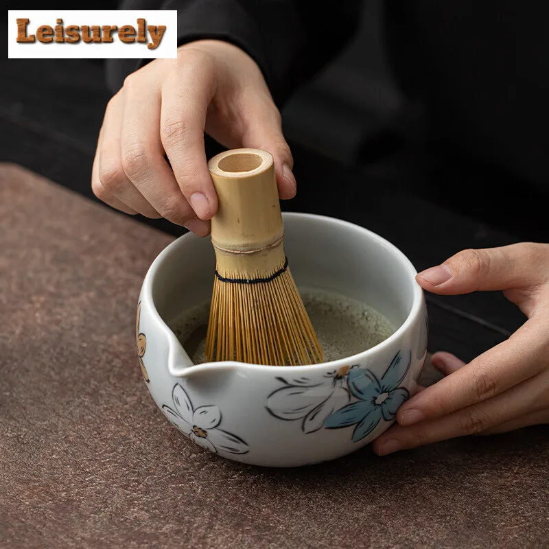 Japanese Matcha Set Safe Bamboo Whisk Teaspoon Tea Sets Indoor Beverage Shop Tea-making Tea Bowl Tools Tea Ceremony Accessories