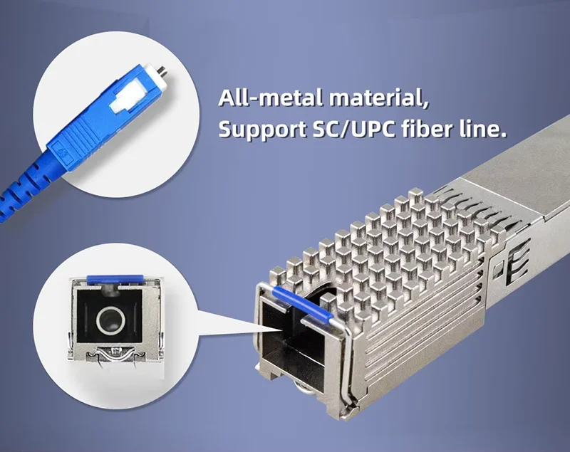 رائجة البيع GPON OLT عصا منفذ واحد 2 في 1 المحمولة Ftth Fttx Sc Upc Sfp Rj45 المعادن جزءا لا يتجزأ من الألياف الصغيرة OLT Mini Gpon OLT