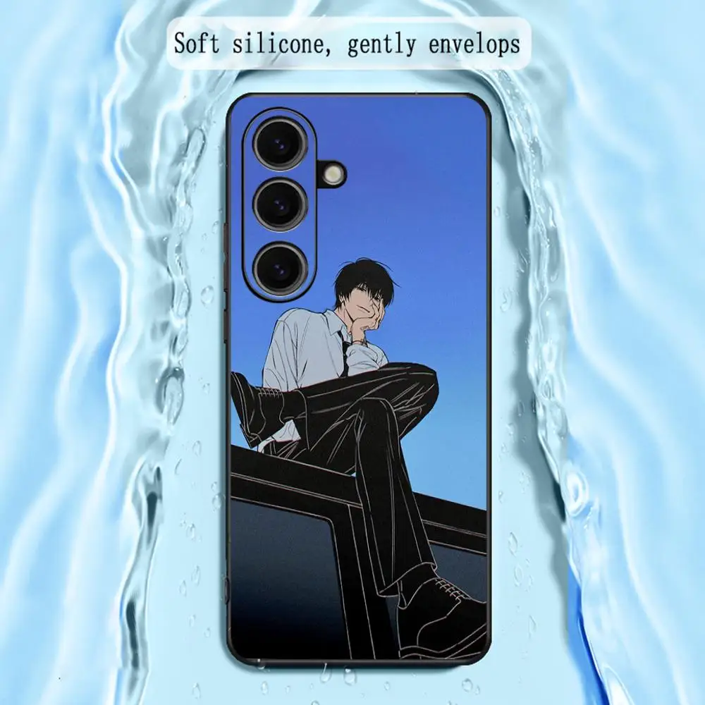 2025 nueva funda de teléfono con patrón de Nagumo yoichi para Samsung Galaxy S25 S24 S23 S22 S21 S20 Plus Ultra Note20 negro suave