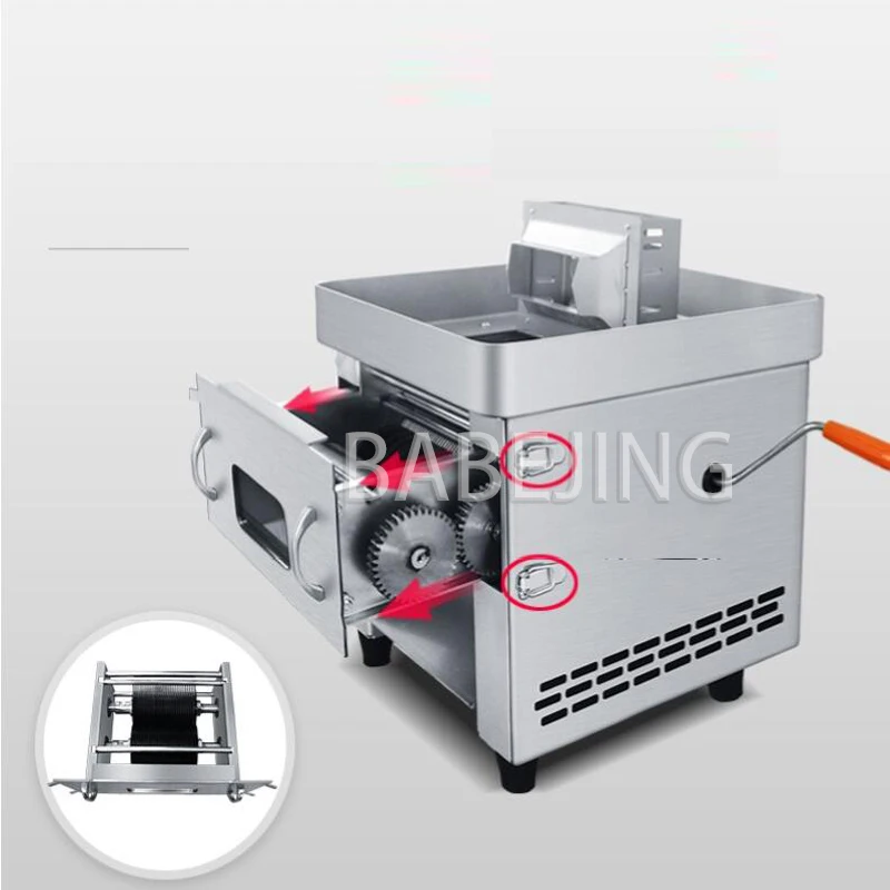 Electric Meat Cutter, Vegetable Shredder, Commercial Stainless Steel Cutting Tool Desktop