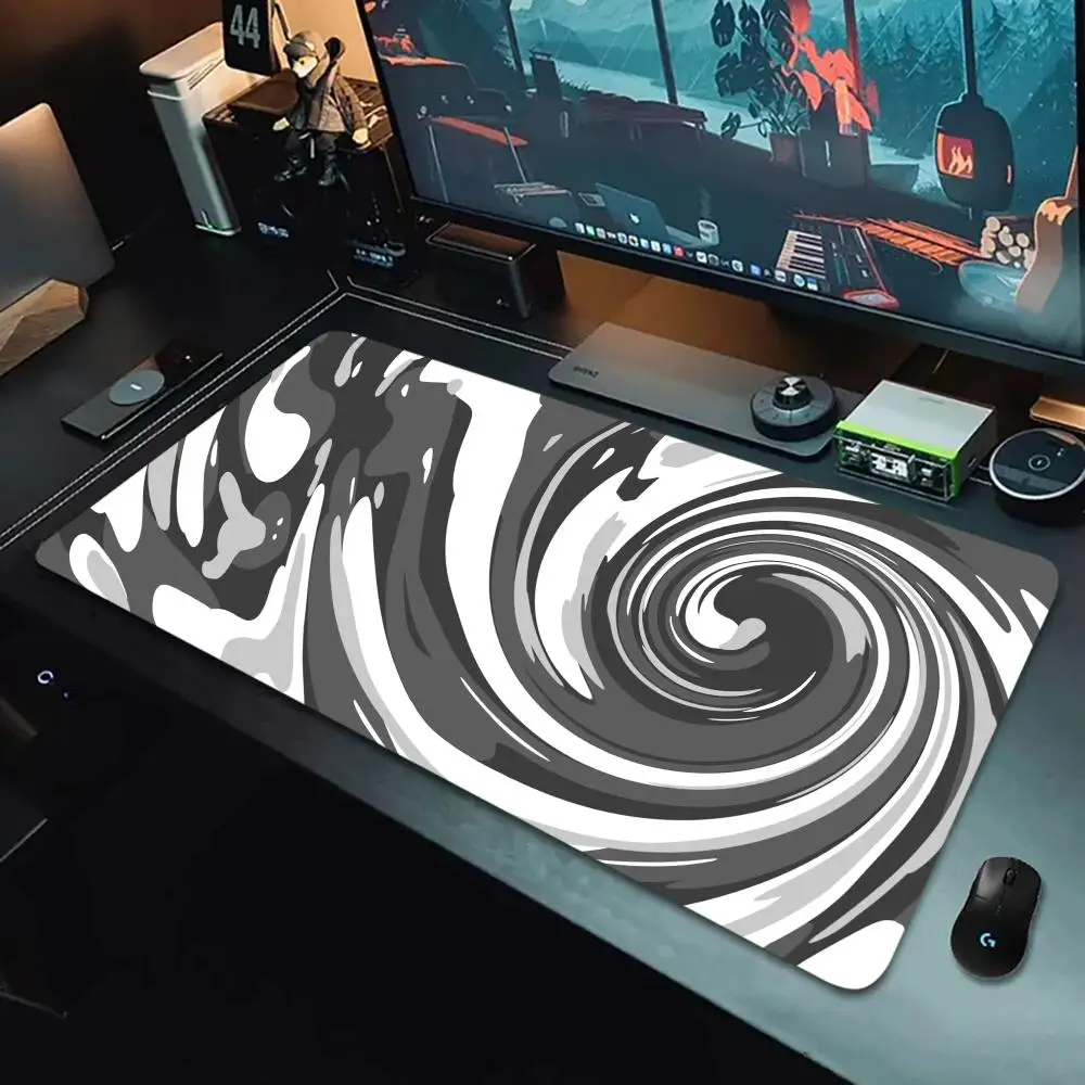 

Swirl Liquid Texture Mouse Pad Large Computer Office Game Table Mat XXL Rubber Anti-slip Gaming Keyboard Mousepad Long Desk Pads