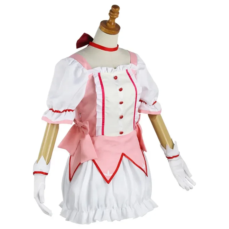 Anime Kaname Madoka Cosplay Costume Magica Kaname Dress Wig Kaname Madoka Outfits for Comic Con