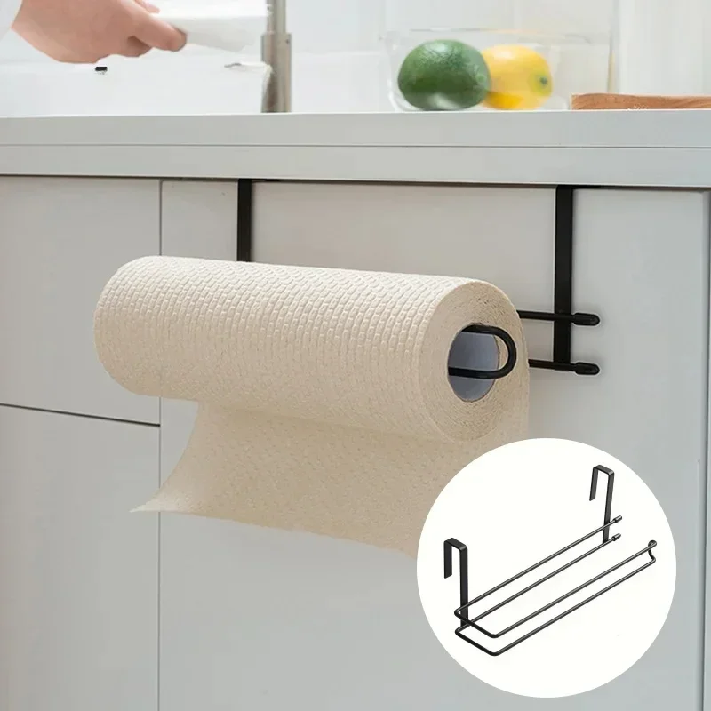 1 stücke Edelstahl Papier Handtücher Halter Lagerung Rack Küche Kunststoff Wrap Für Nicht-poröse Dusche In Badezimmer Zimmer zubehör