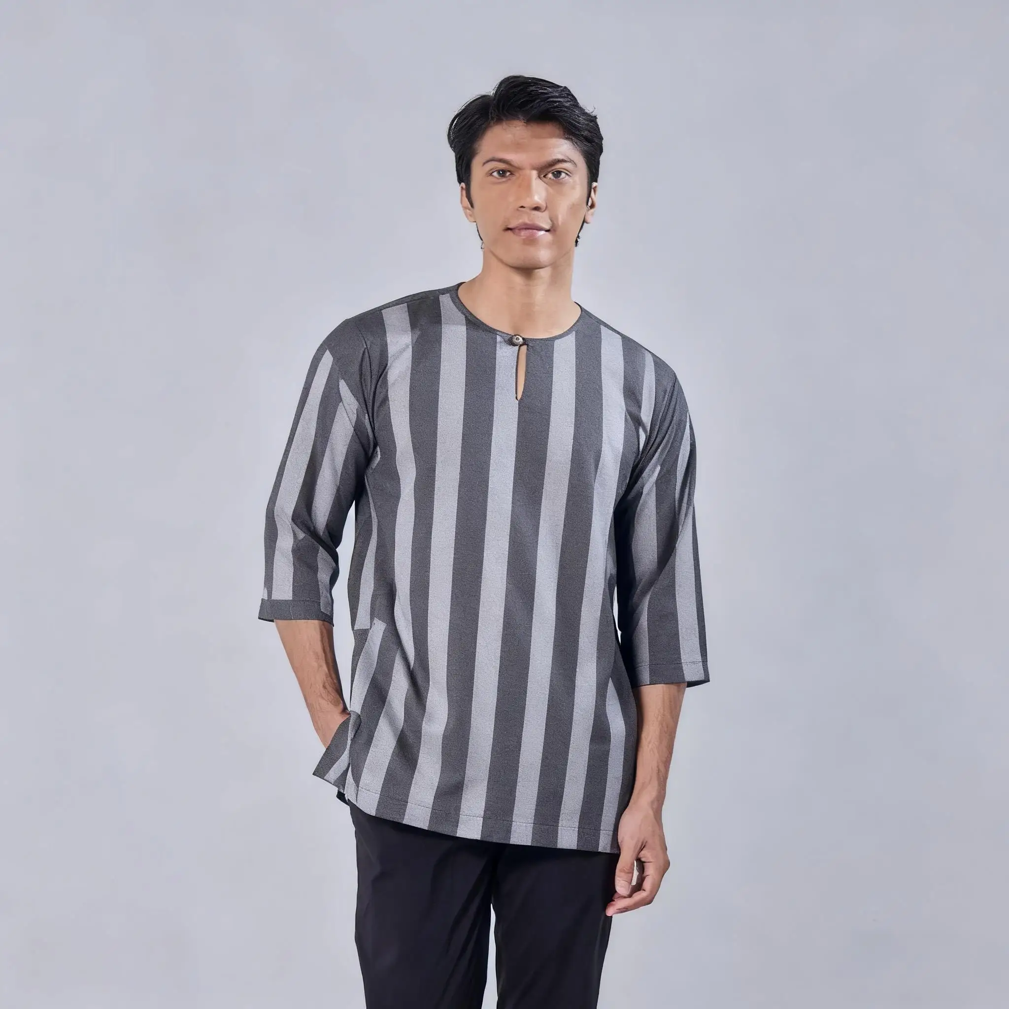 تي شيرت إسلامي بأكمام قصيرة عباية أمان جوبا باكستان مسلم المملكة العربية السعودية جلابة روبا أرابي دي هومبر قمصان أرابي #2