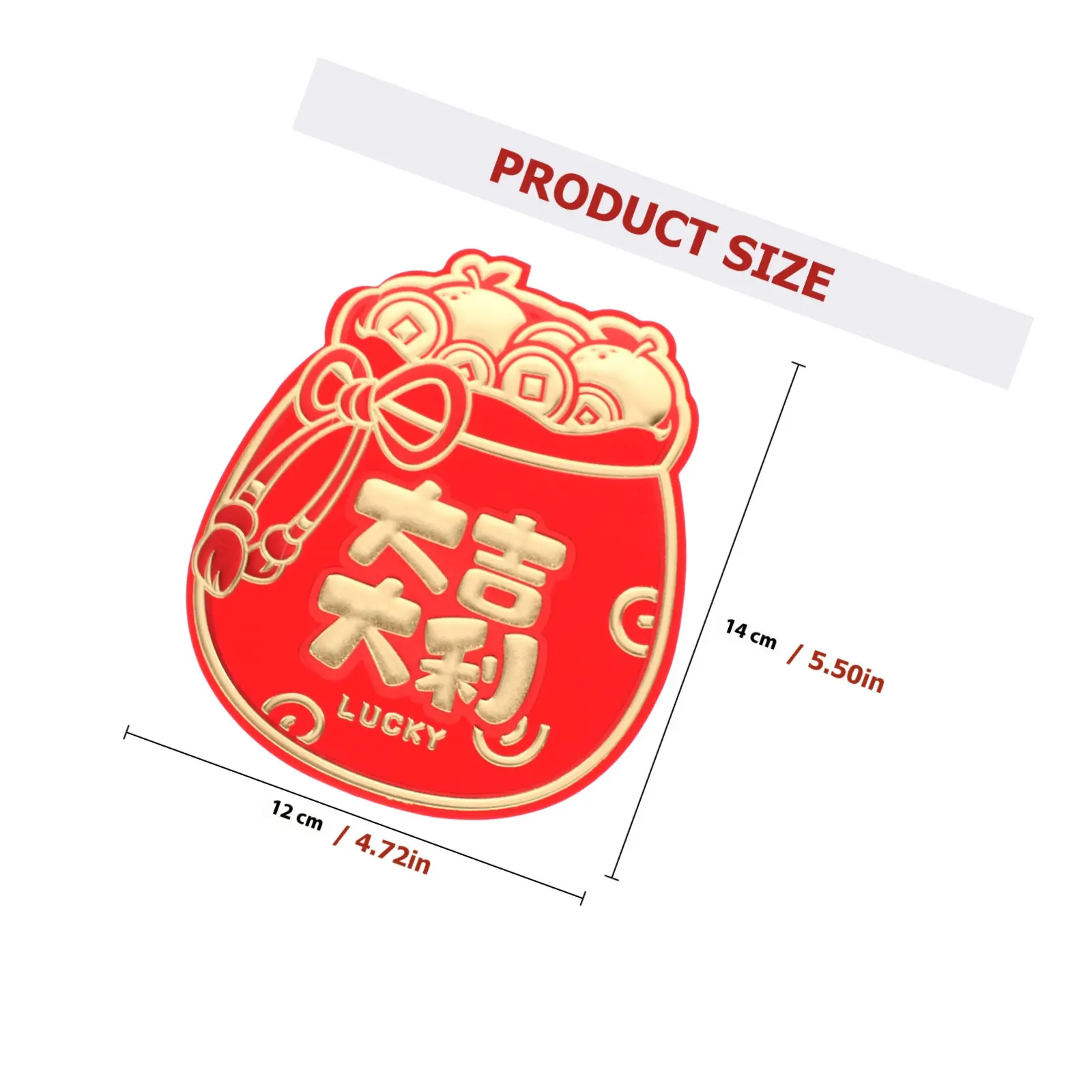 12Pcs Red Envelopes Dragon Design Chinese Style Money Pockets for Lunar New Year Gifts