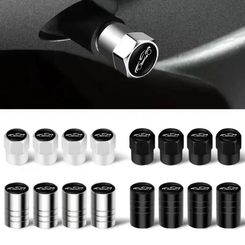 4Pcs Car Tire Valve Cover Aluminum Alloy Car Wheel Tire Valve Caps For Tesla Model 3 Model S Model X Model Y Roadster