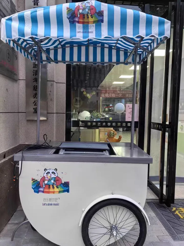 Custom Outdoor Market Display Mobile Pushcart Shopping Mall Traffic Flow Dining Car Commercial Activities Beauty Decoration Car