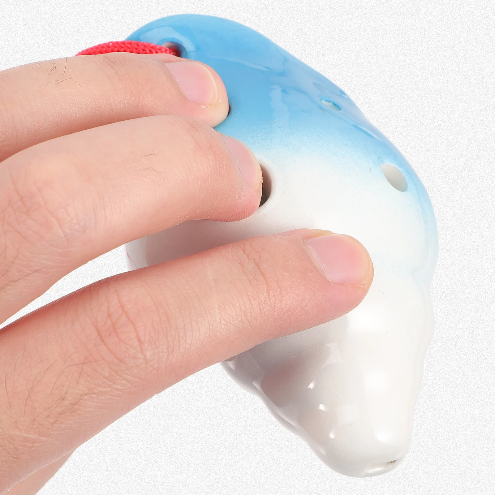 

6-Hole Ceramic Ocarina Beginner Instrument Portable for Children Practice Easy Learning Music Gift 6 Holes Ocarina