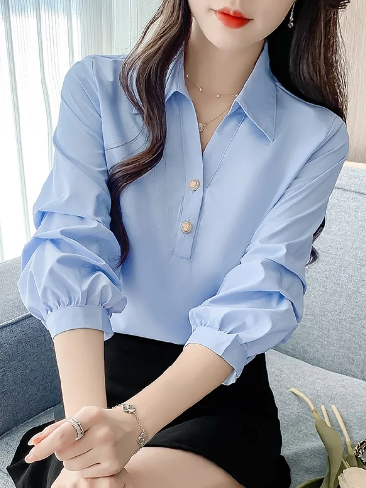 

Ele White irt Women's Faionable Mid-Sve Top Seven-Quarter Length High-End Small irt Early Autumn New Sle