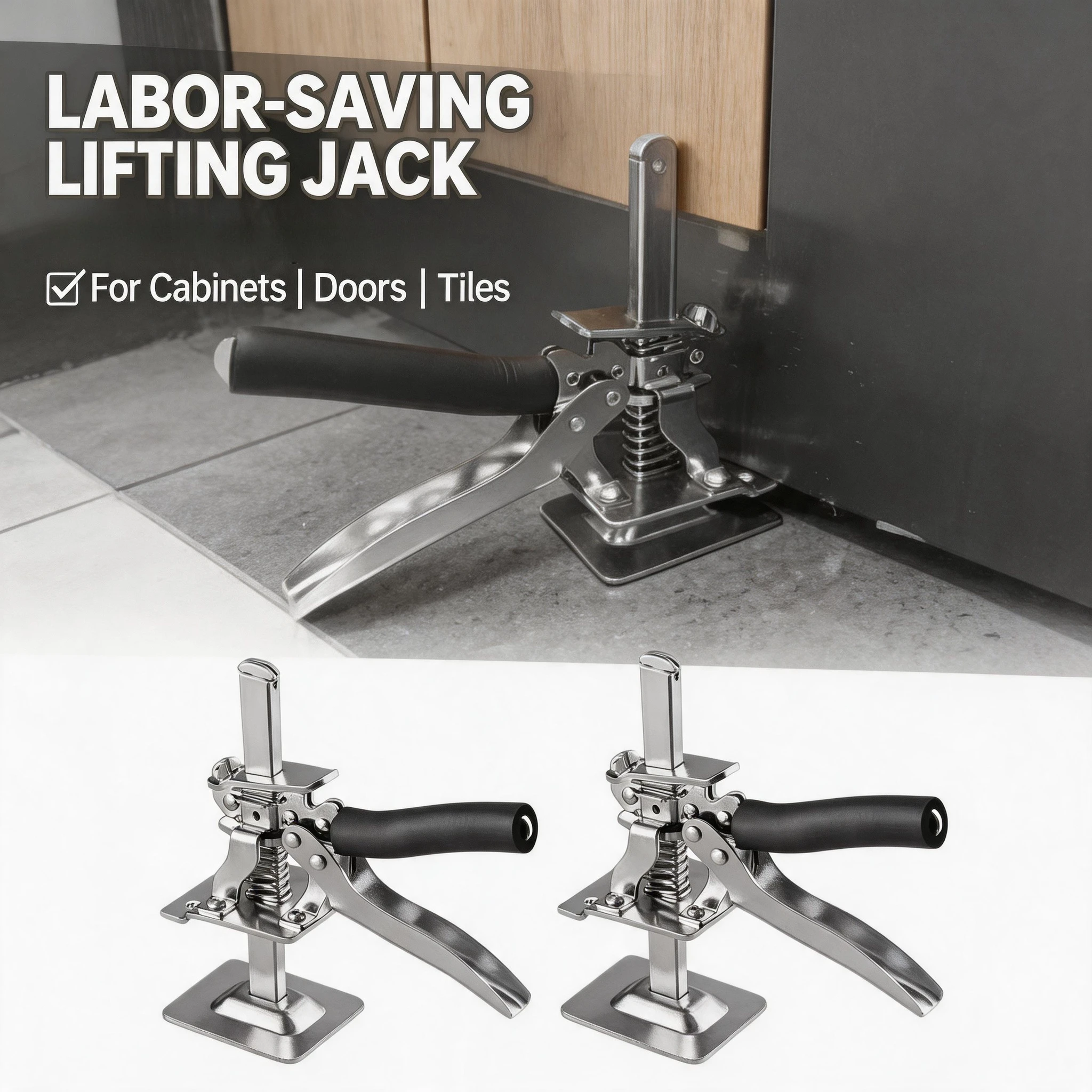 1PCS/2PCS Drywall Lifting Tool Labor-Saving Arm Jack Door Panel Cabinet Board Lifter Tile Height Adjuster Elevator Tool