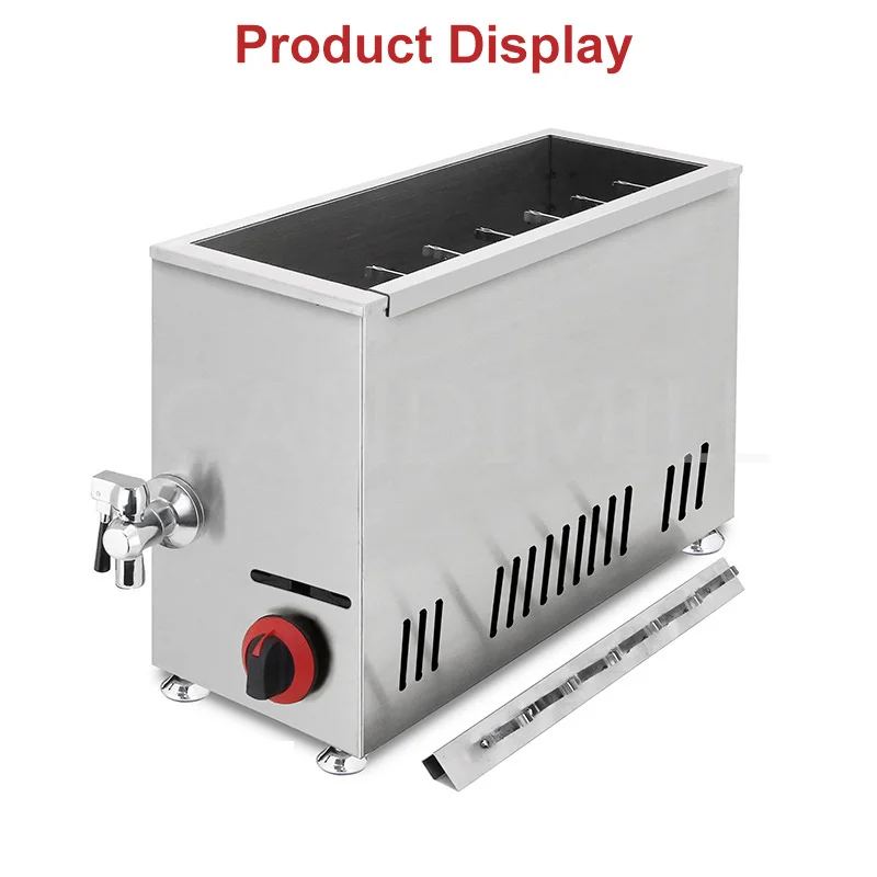 Commercial 21L ขนาดใหญ่ความจุแก๊สชีสสุนัขร้อน Sticks Fryer ไส้กรอกชีสเครื่องขนมอาหาร