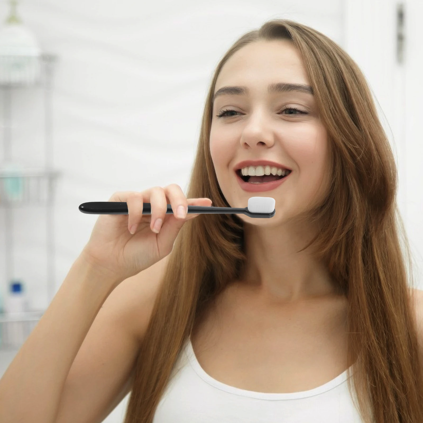 

4 Pcs Ultra Fine Bristles Toothbrush Extra Soft Portable Manual Travel Toothbrushes for Adults Lightweight Comfortable Non