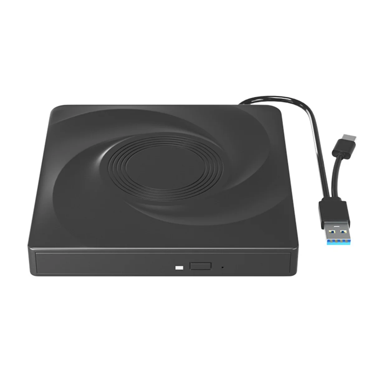 New External CD/DVD Drive Portable CD DVD +/-RW Drive Optical Drive Player Reader USB 3.0 & Type-C for Win 11 10 8 7