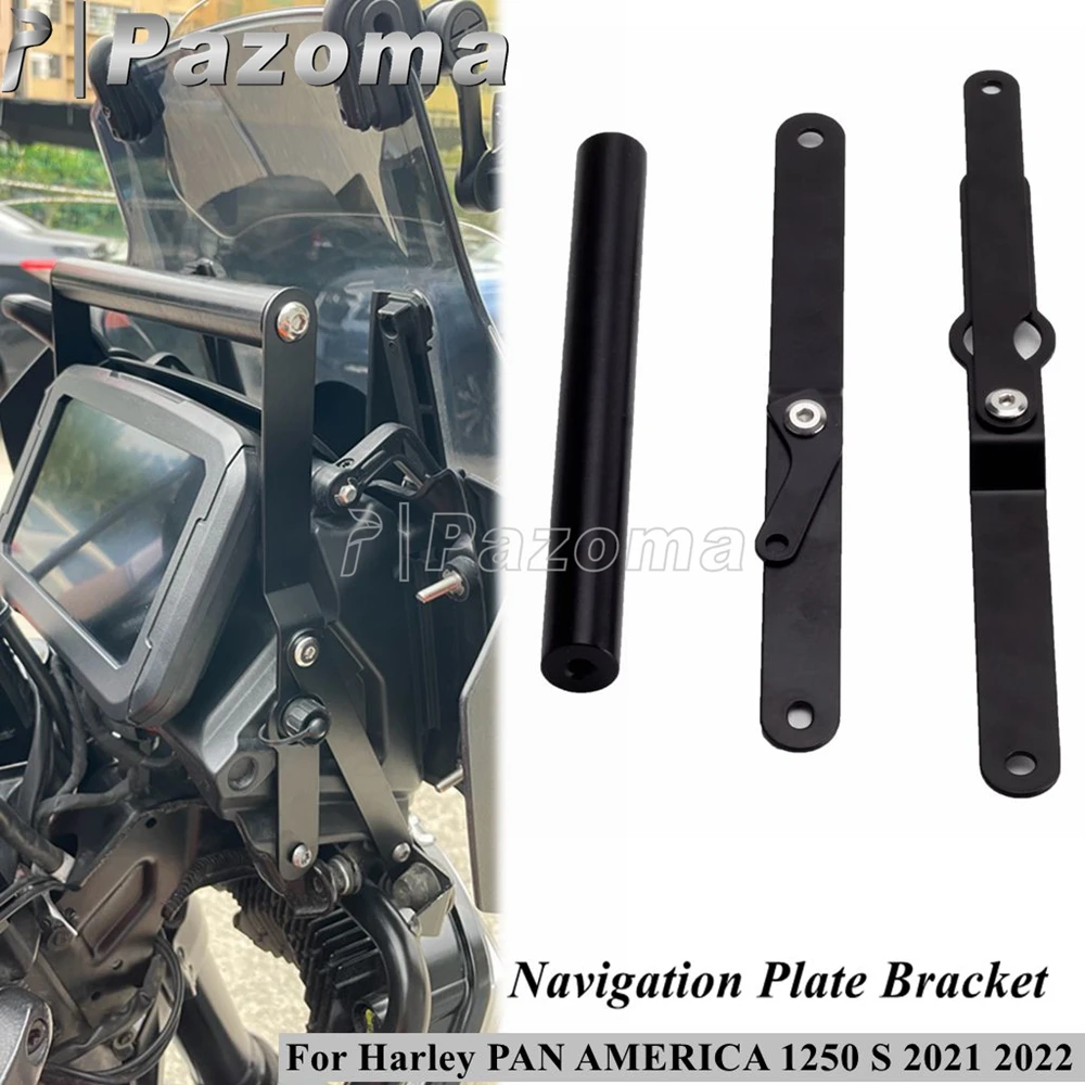 For Harley PAN AMERICA 1250 S GPS Navigation Plate Bracket Above Gauges Mounting Phone Holder Motorcycle Accessories 2021 - 2024