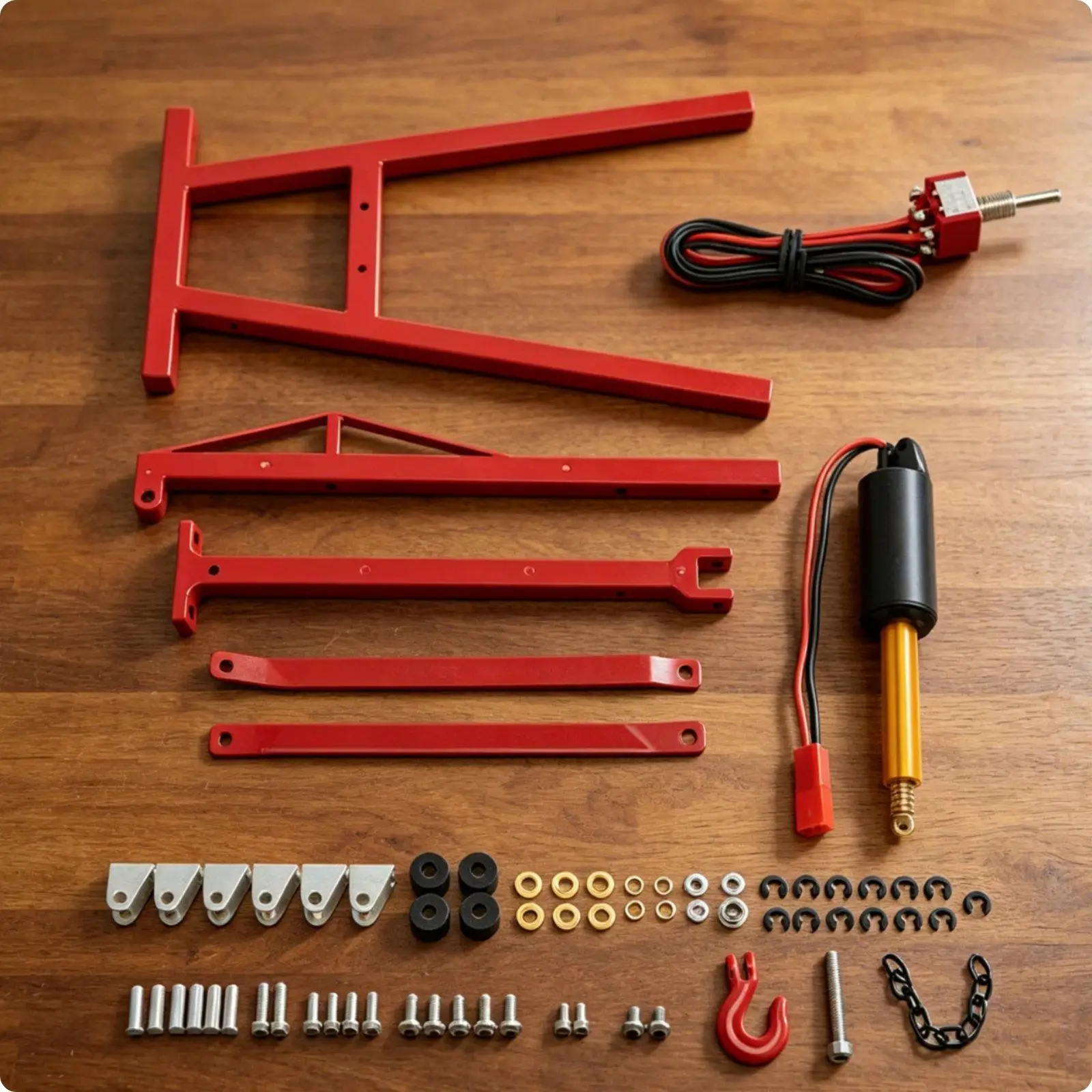 1/10 Scale Garage Set Realistic Rc Engine Hoist Model Car Hoist Miniature Build
