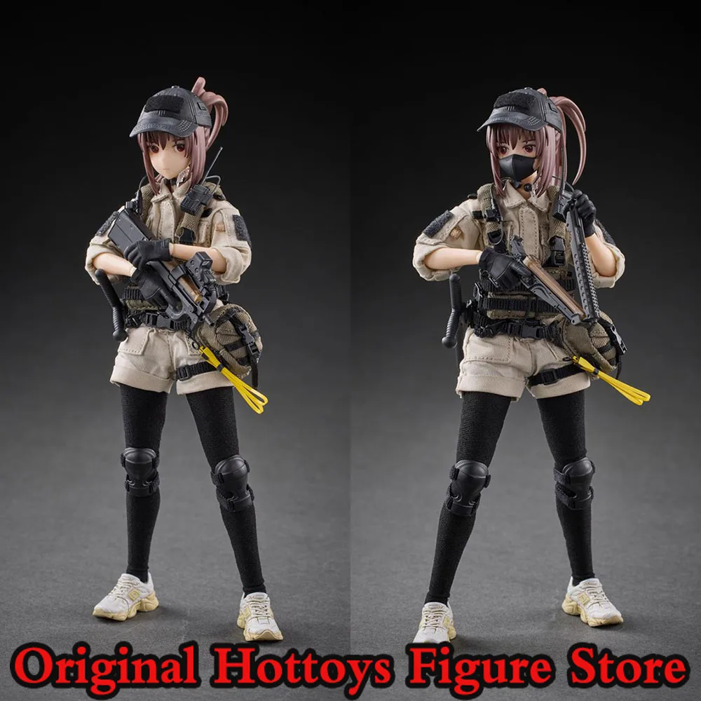 HASUKI PA006 1/12 Scale Women Soldier Security Guard Cold Spring Fei Shi Full Set 6-inches Action Figure Doll Fans Gifts