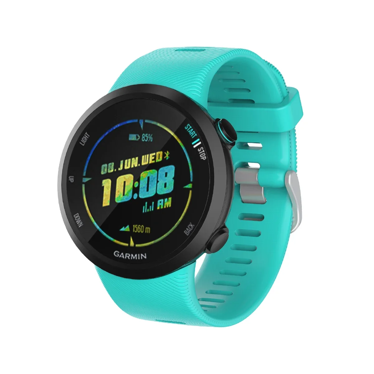สายนาฬิกาซิลิโคนสําหรับ Garmin Forerunner 45 45S สมาร์ทนาฬิกาสร้อยข้อมือ Correa Garmin Swim 2 สายรัดข้อมือเข็มขัด