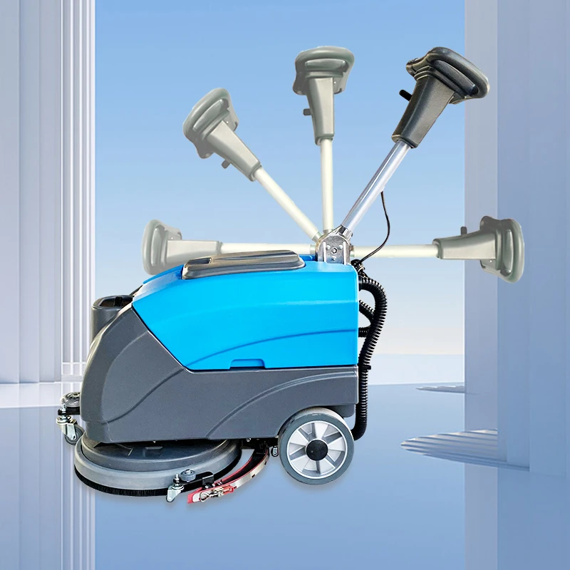 New Fashion Best Price Hand Push Design Compact Walk Behind Floor Scrubber
