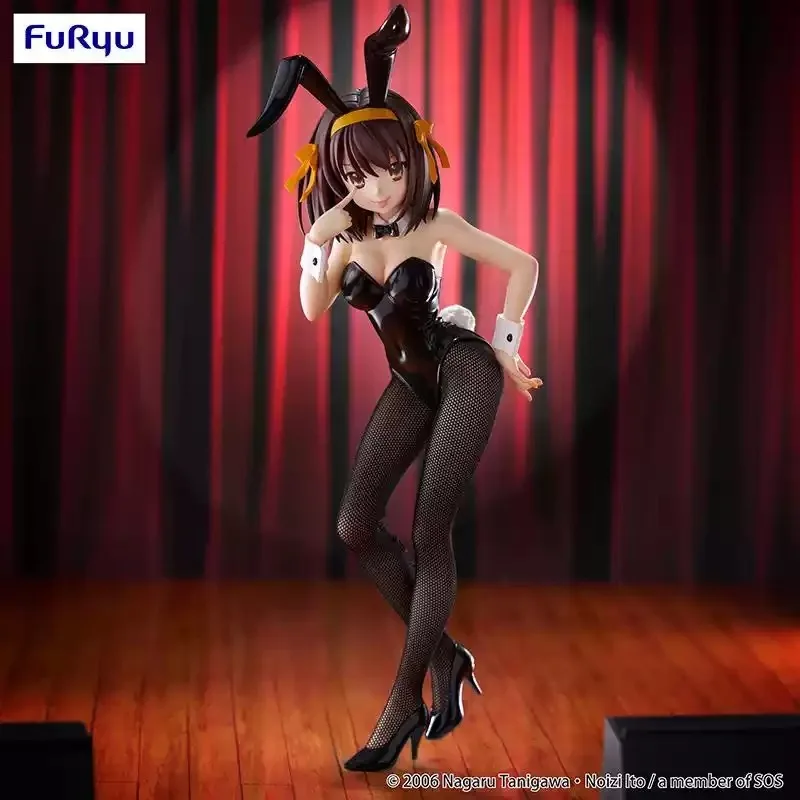 Genuine Spot FuRyu Suzumiya Haruhi's Melancholy, Bunny Girl Scenery Anime Figure Ornament Boys Gift