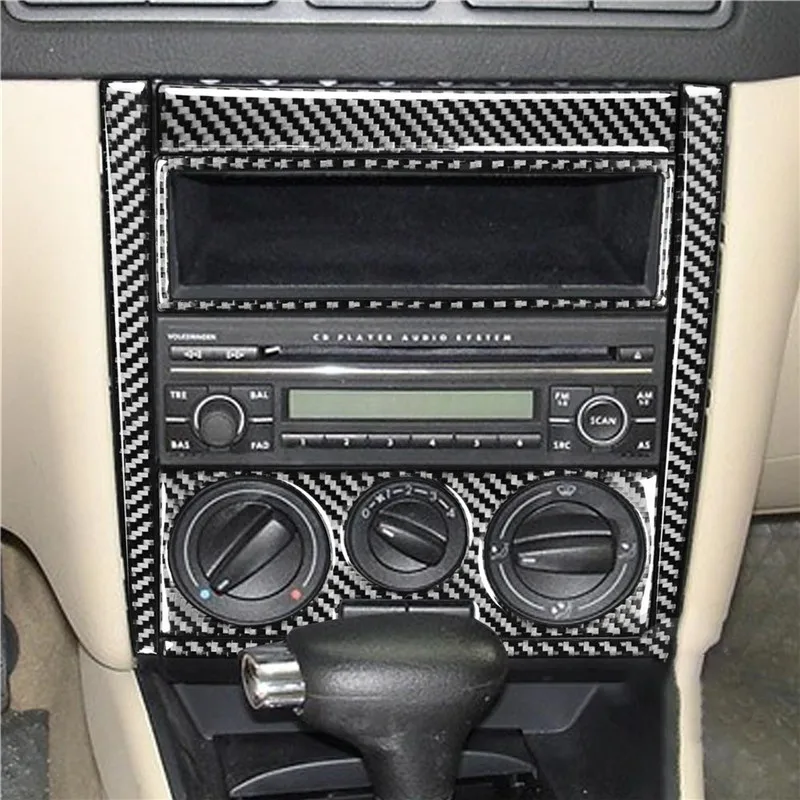 

Car Carbon Fiber Interior Button Panel Trim Sticker Frame For VW Golf 4 GTI Jetta MK4 1999-2004 Styling Accessories