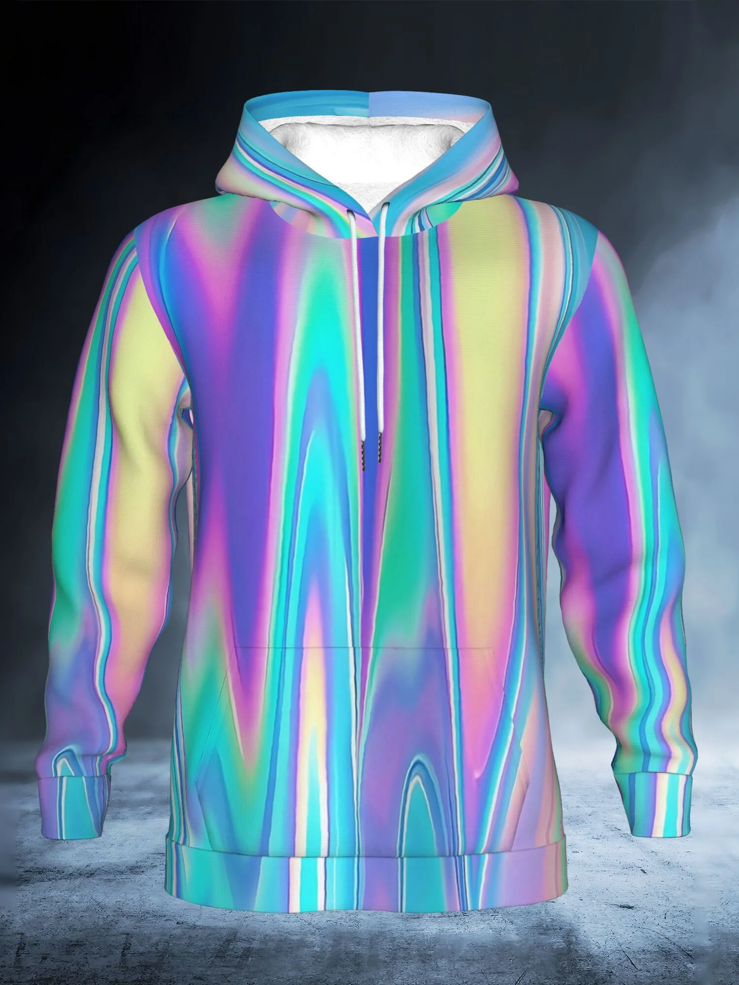 Sweat à capuche homme imprimé - 3D Printing Hologram avis et prix
