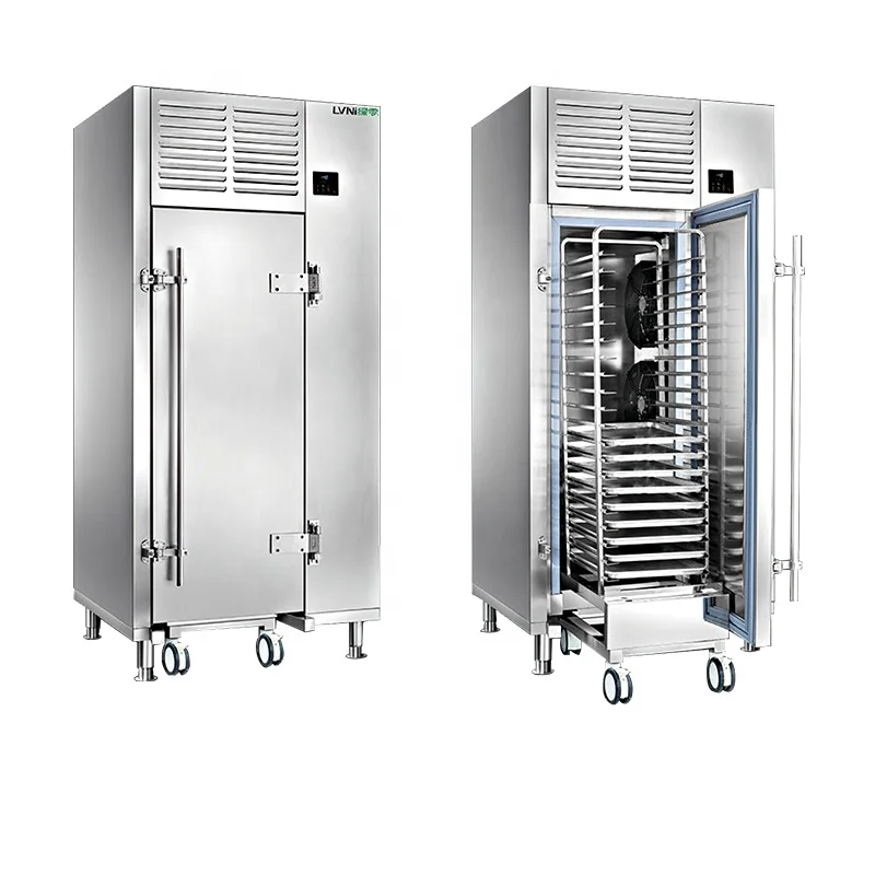 wholesale iqf air cryogenic 20-60 Trays commercial blast freezer +3~-18/-40Celsius  kitchen catering hotel meat seafood