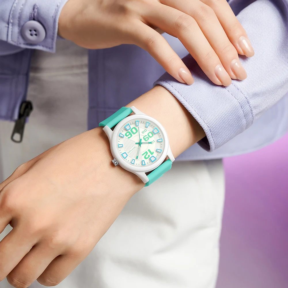Fashion women\'s watches, simple casual Soft silicone strap lady watches waterproof, nurse watches for woman, ladies wristwatch